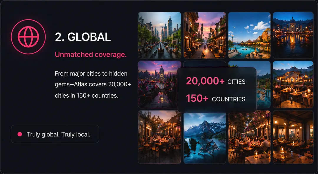 Freshness and global coverage updated continuously across 150 countries